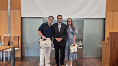 Braga assiste ao baptismo de um casal de noivos
